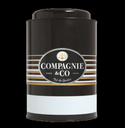 Autour Du Thé | Compagnie & Co Boite vide 1Kg Noire / Grise