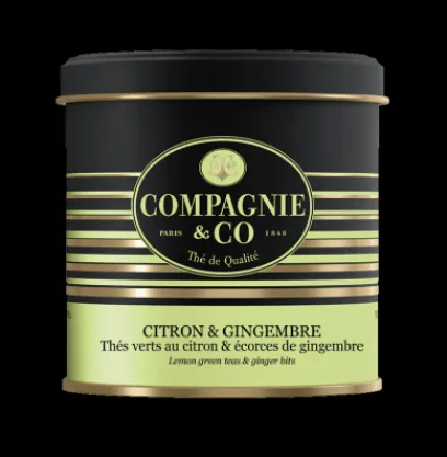 Thés Aux Agrumes | Thés Verts | Compagnie & Co Citron & Gingembre