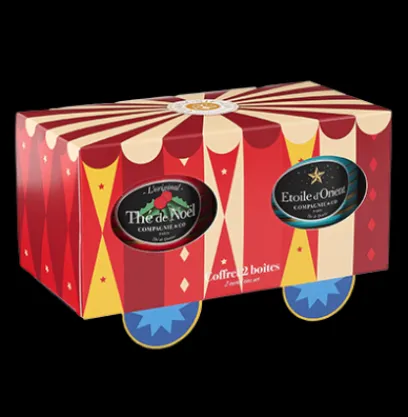 Coffrets De Thés | Thés Gourmands | Compagnie & Co Coffret Etoile d'Orient® 100g /Thé de Noël® 100g