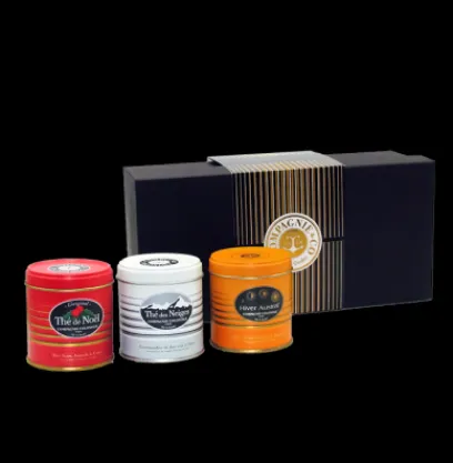 Coffrets De Thés | Thés Gourmands | Compagnie & Co Coffret luxe Thé de Noël®, Thés des Neiges®, Hiver Austral®