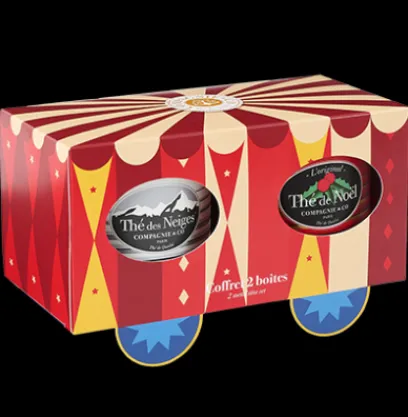 Coffrets De Thés | Thés Gourmands | Compagnie & Co Coffret Noël 100g /Neiges 90g