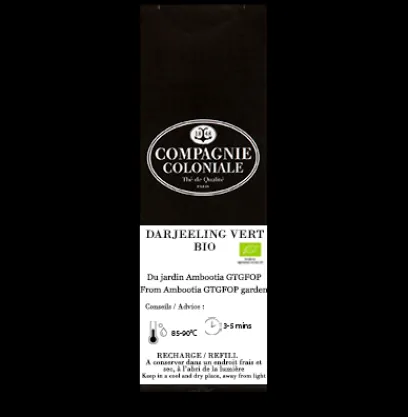 Thés Bio | Thés Minceur | Compagnie & Co Darjeeling Vert Bio